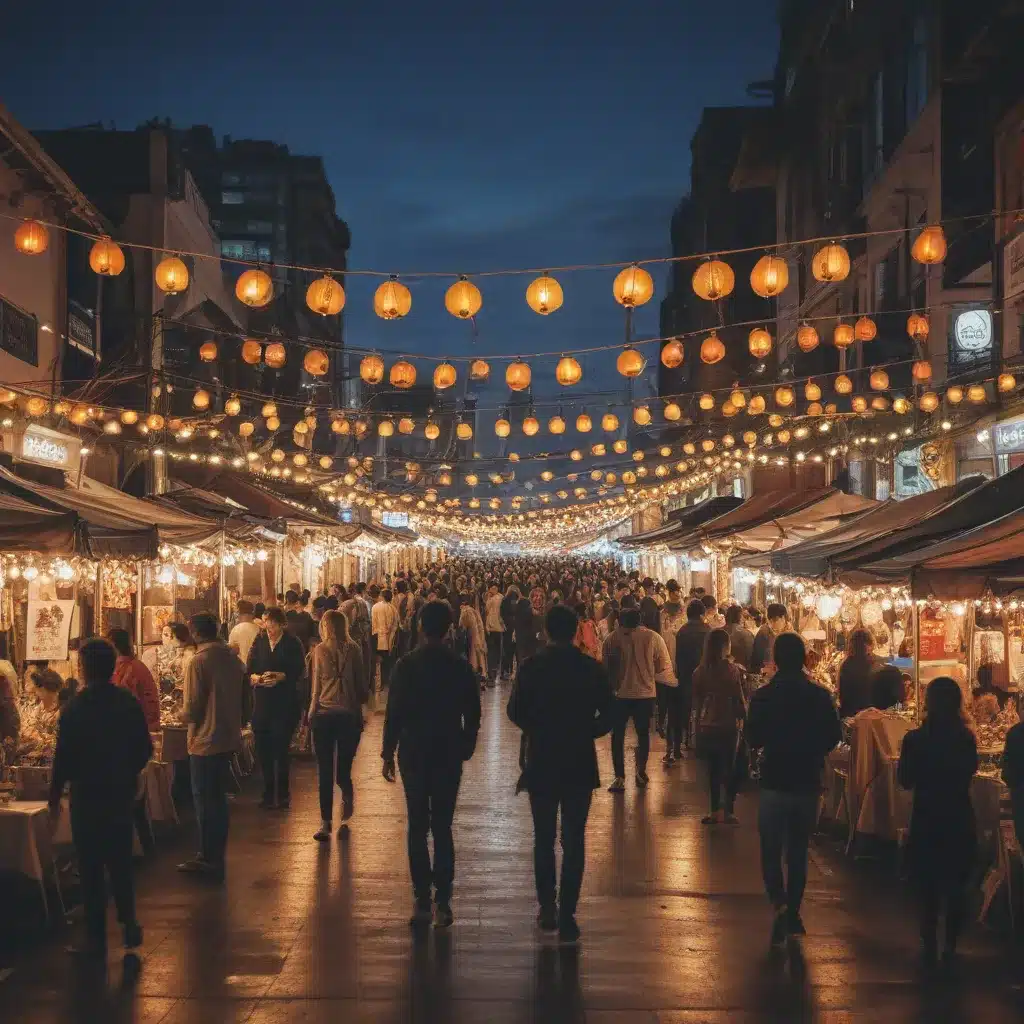 Gaze at City Lights at Night Markets and Festivals