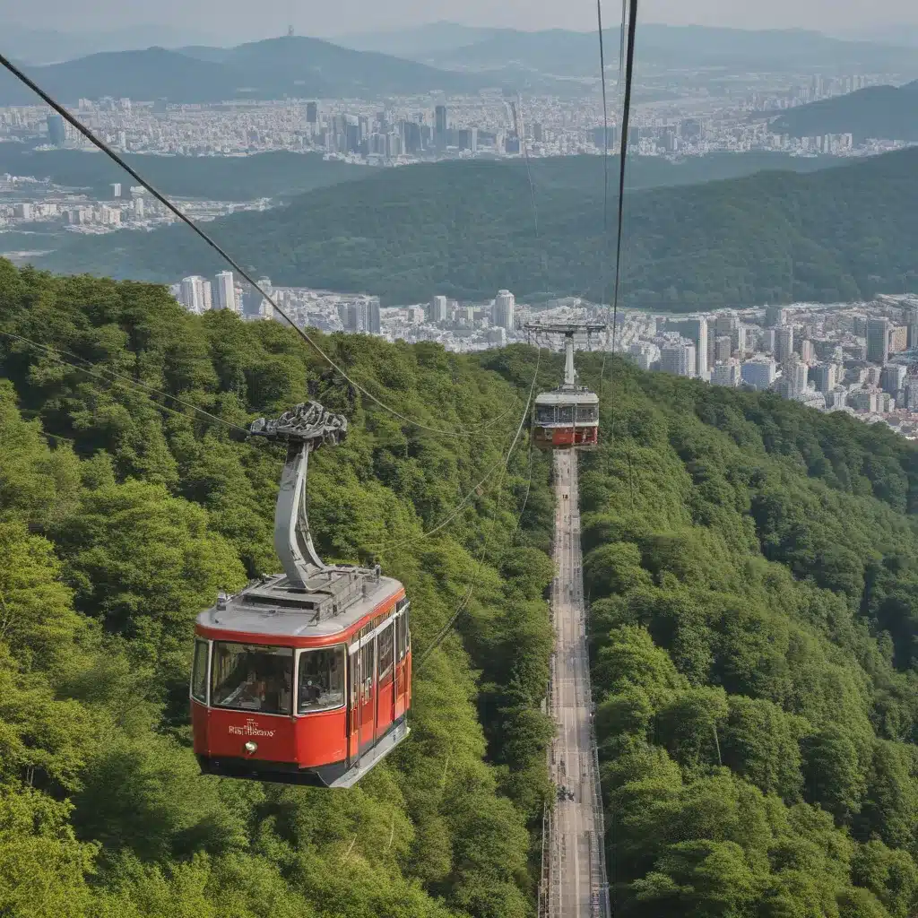 Ride the Namsan Cable Car to Mountain Top Views