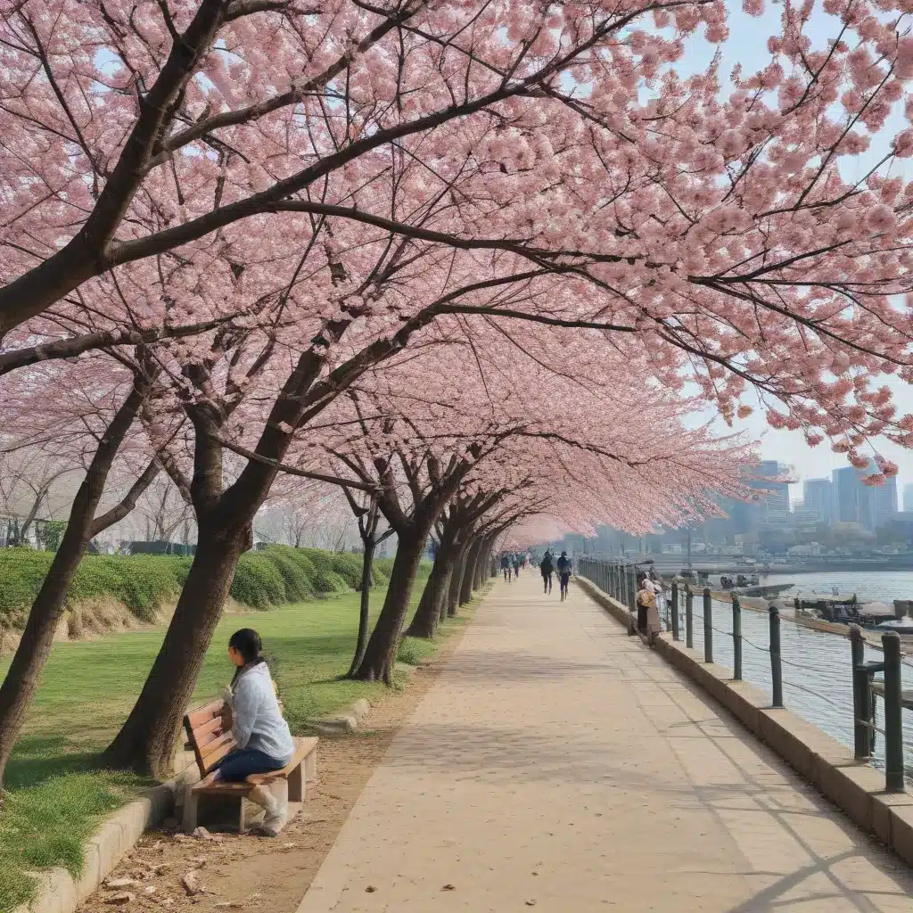 See Cherry Blossoms in Spring at Yeouido Park