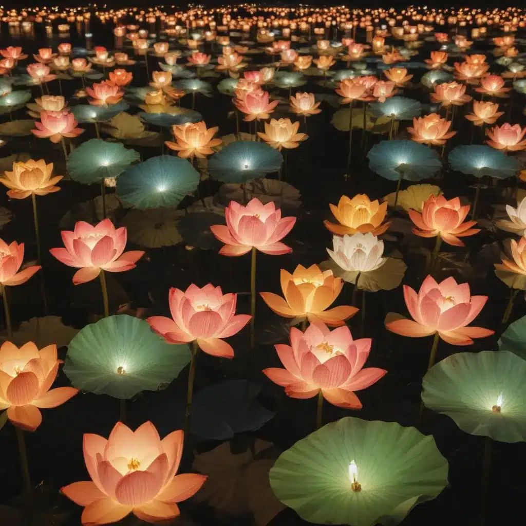 See the Lotus Lanterns at the Lotus Lantern Festival