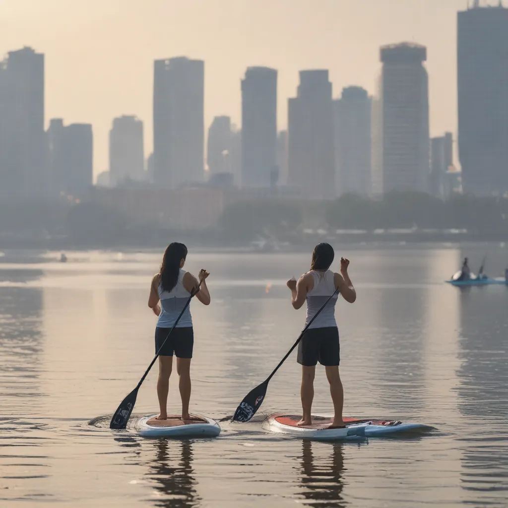 Stand-Up Paddleboarding On The Han River