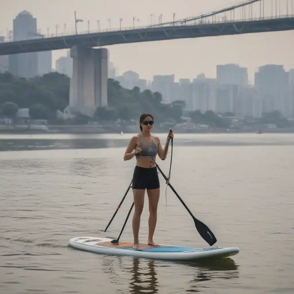 Standup Paddleboarding On The Han River